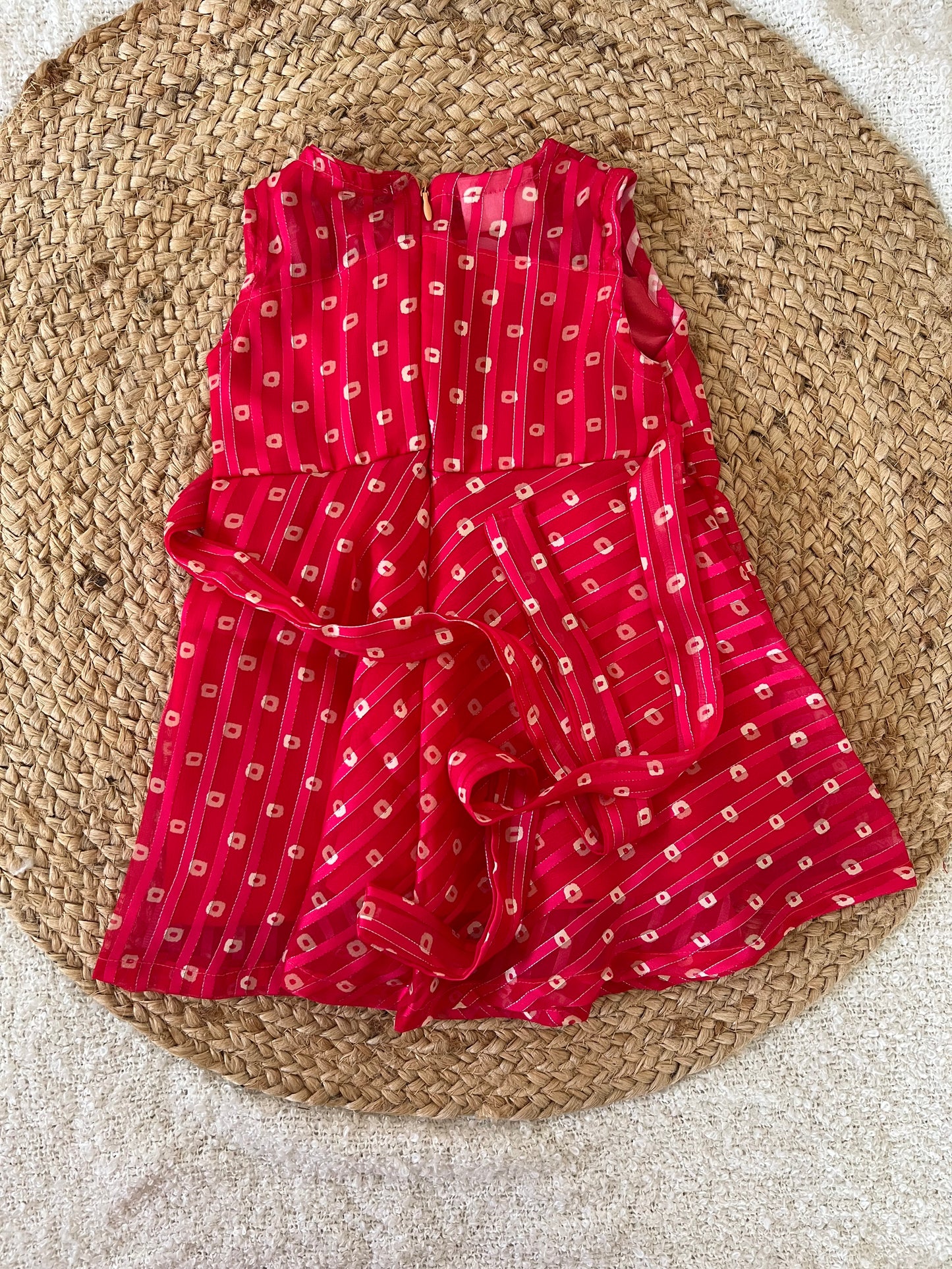 Pink georgette frock