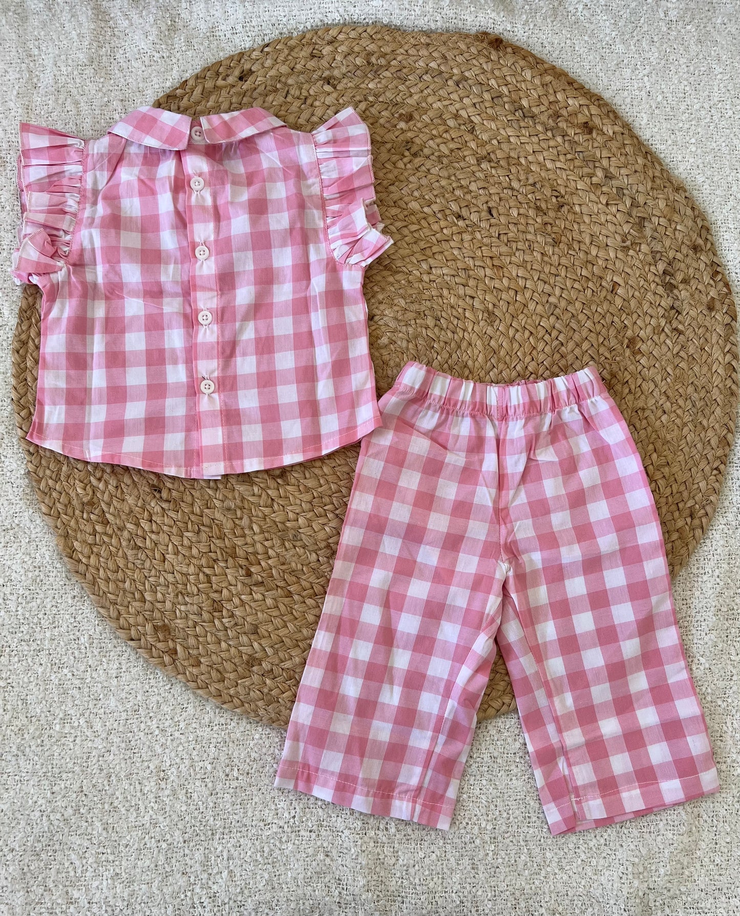 Pink checked co-ords