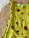 Green cup cake donut frock