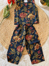 Blue kalamkari co-ord