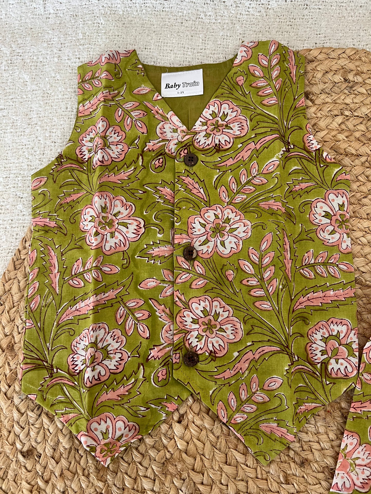 Green floral co-ords