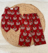 Red floral co-ords