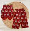 Red floral co-ords