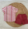 Pink stripes set