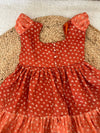 Orange dot frock
