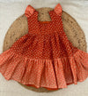Orange dot frock