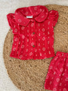 Dark pink muslin co-ord