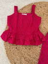 Pink co-ords with stripes