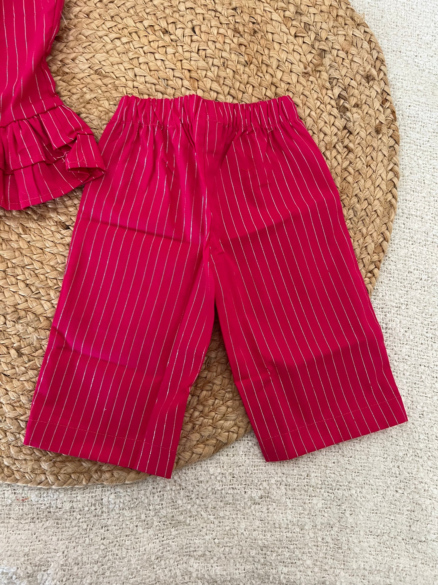 Pink co-ords with stripes