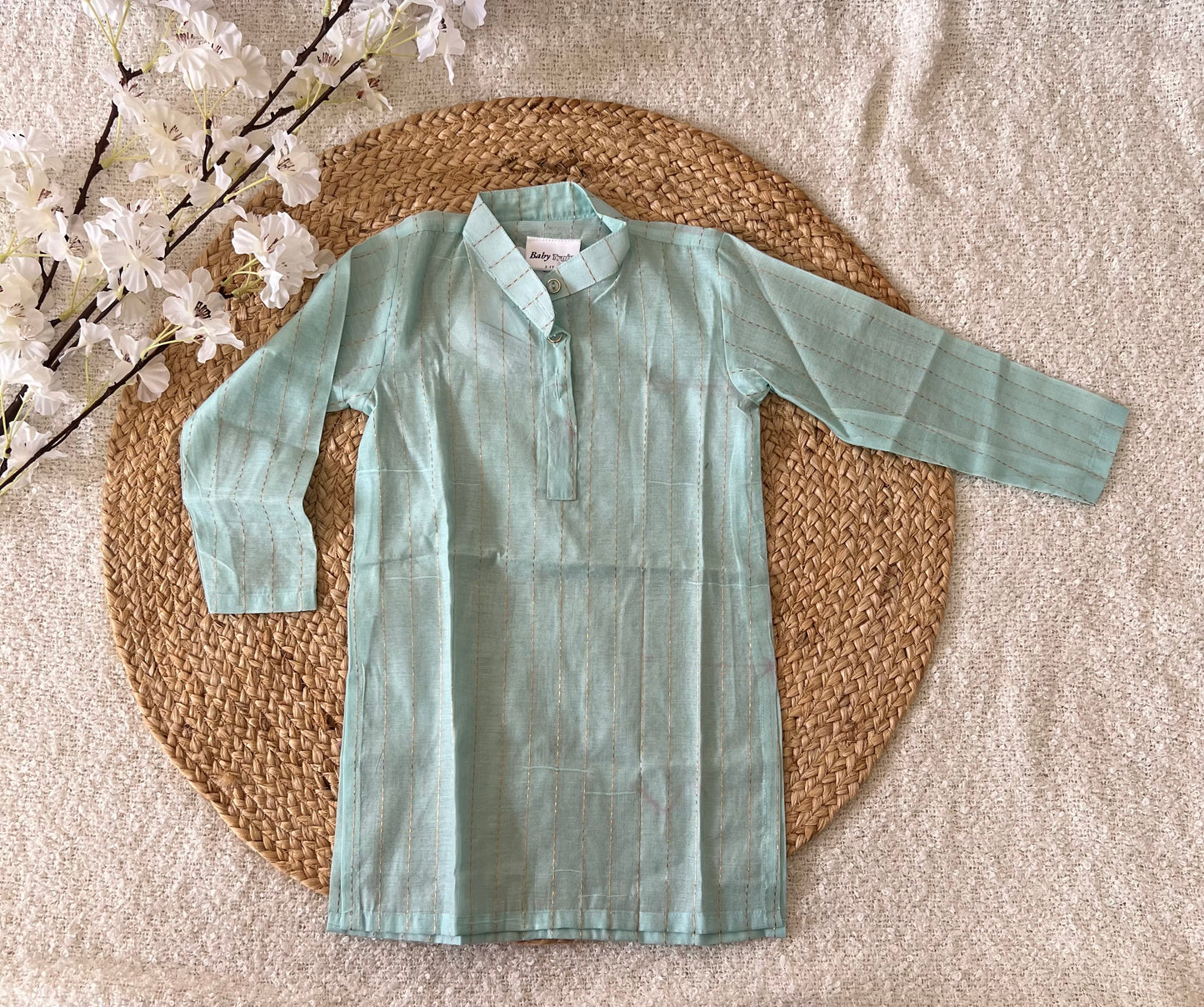 Light blue ethnic shirt