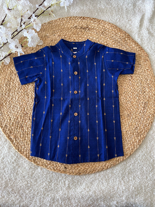 Blue ethnic shirt