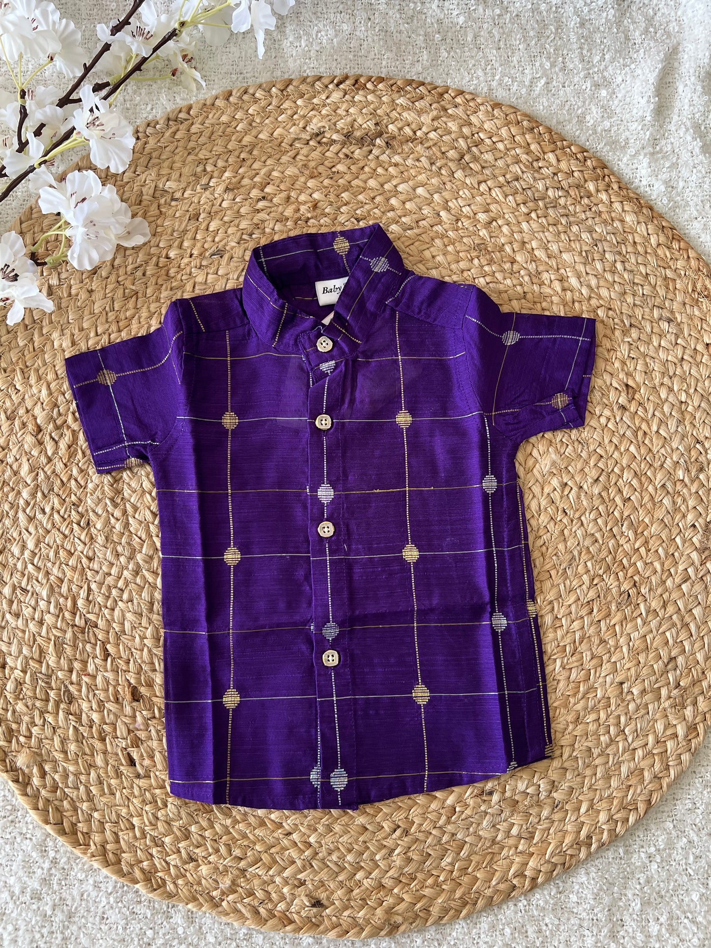 Violet ethnic shirt