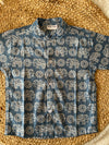 Blue elephant print shirt