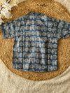Blue elephant print shirt