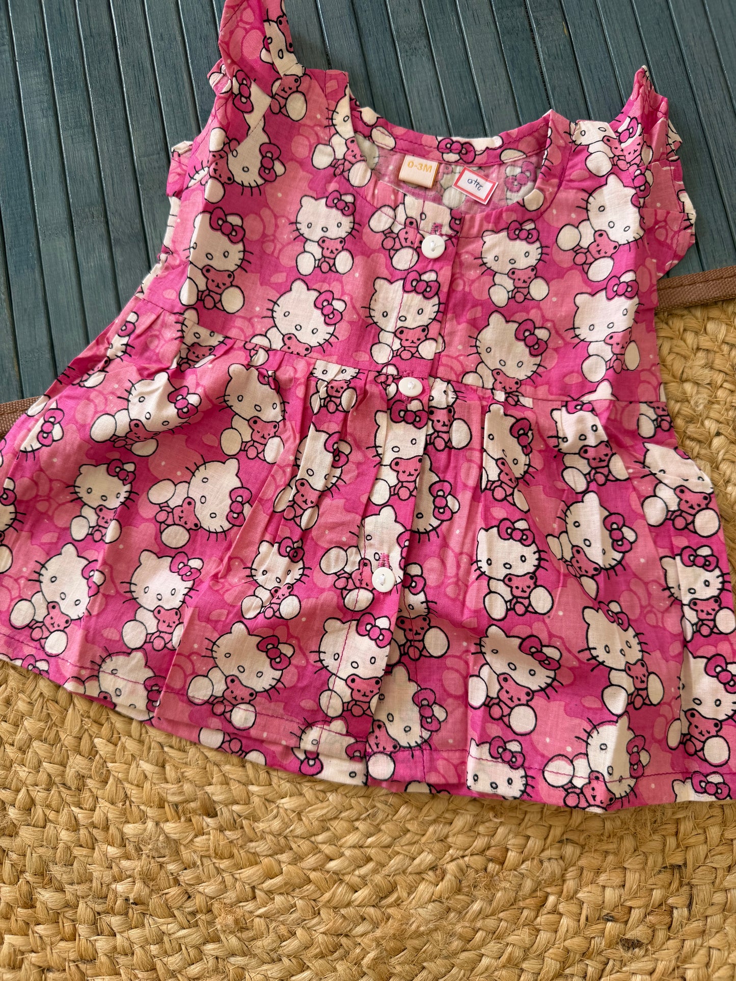 Pink kitty frock