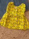 Yellow muslin frock