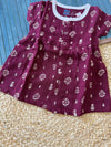 Violet muslin frock