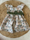 Green floral frock