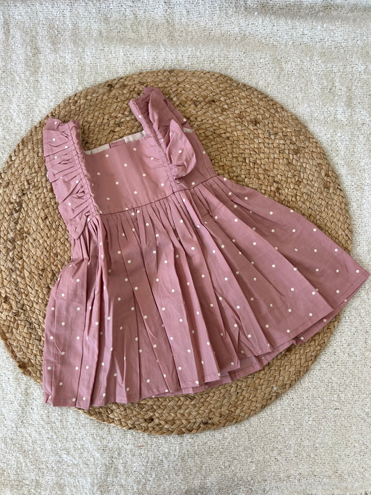 Pink dot frock