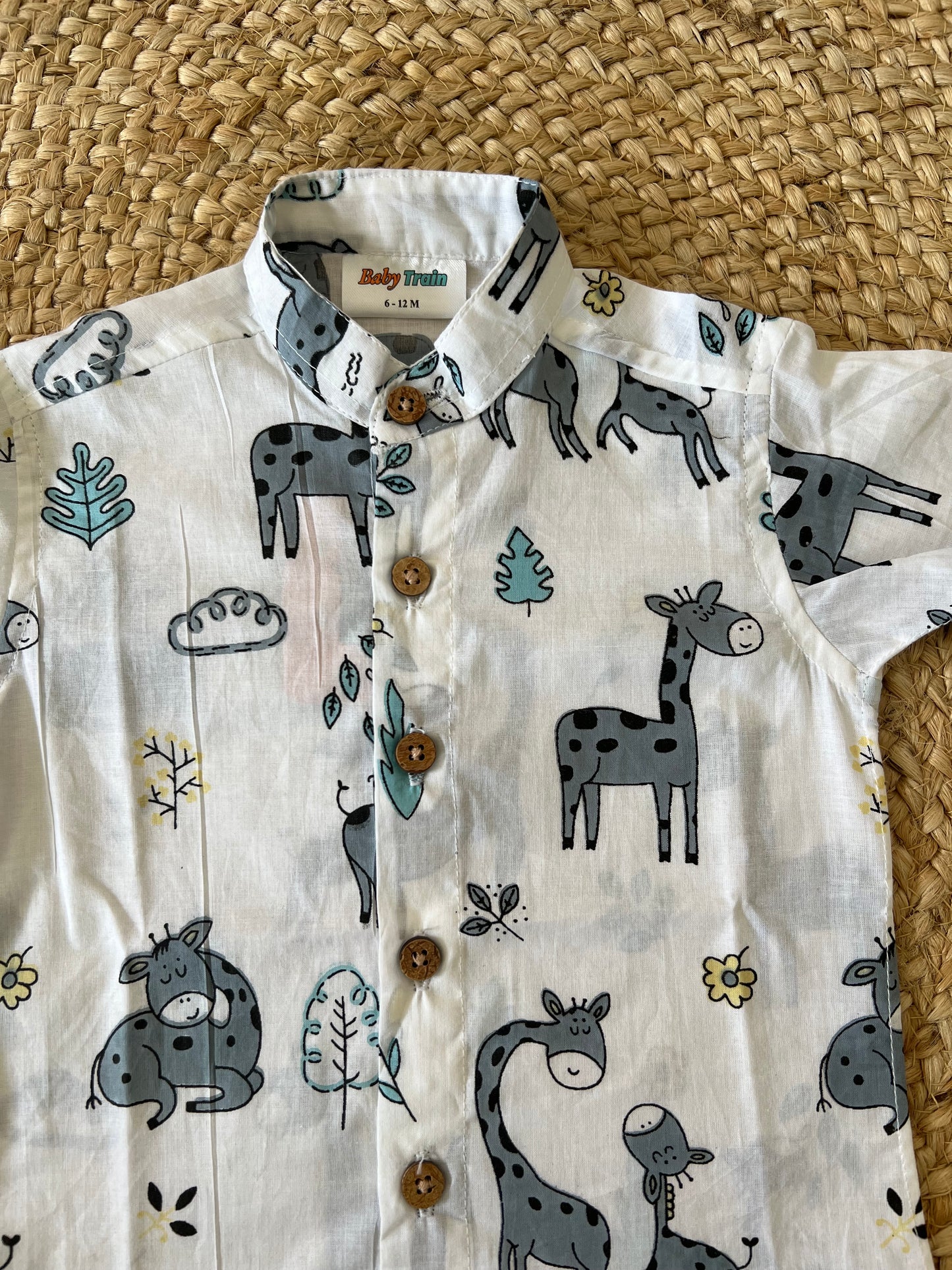 White giraffe shirt