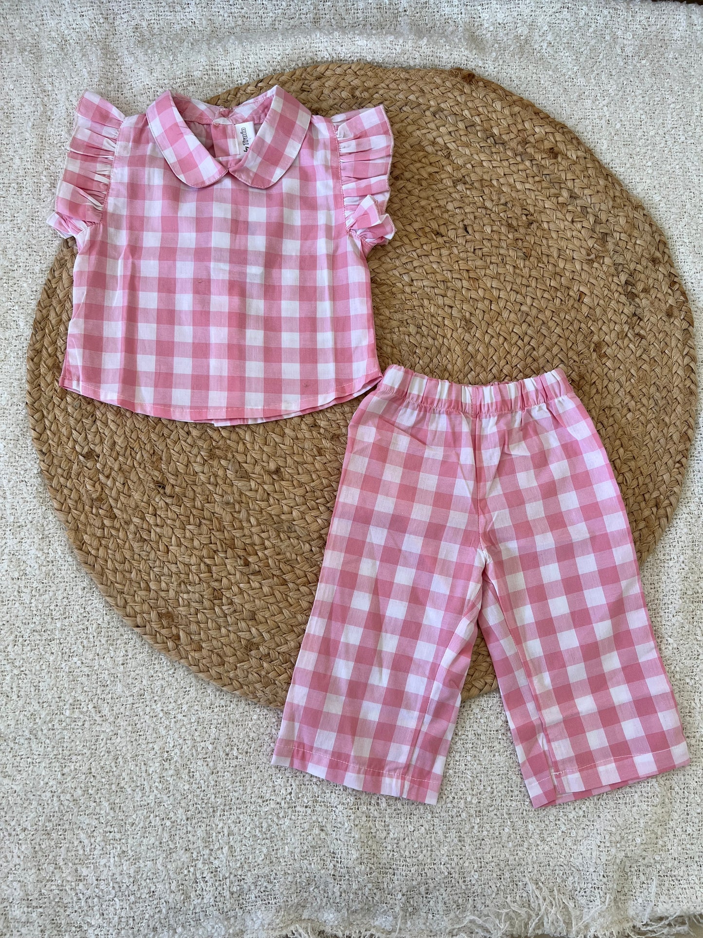 Pink checked co-ords