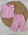 Pink checked co-ords