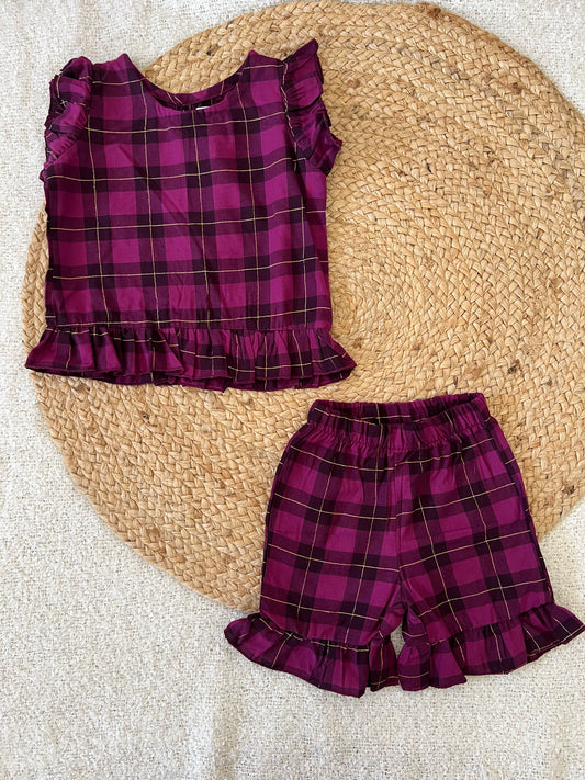 Purple golden co-ords