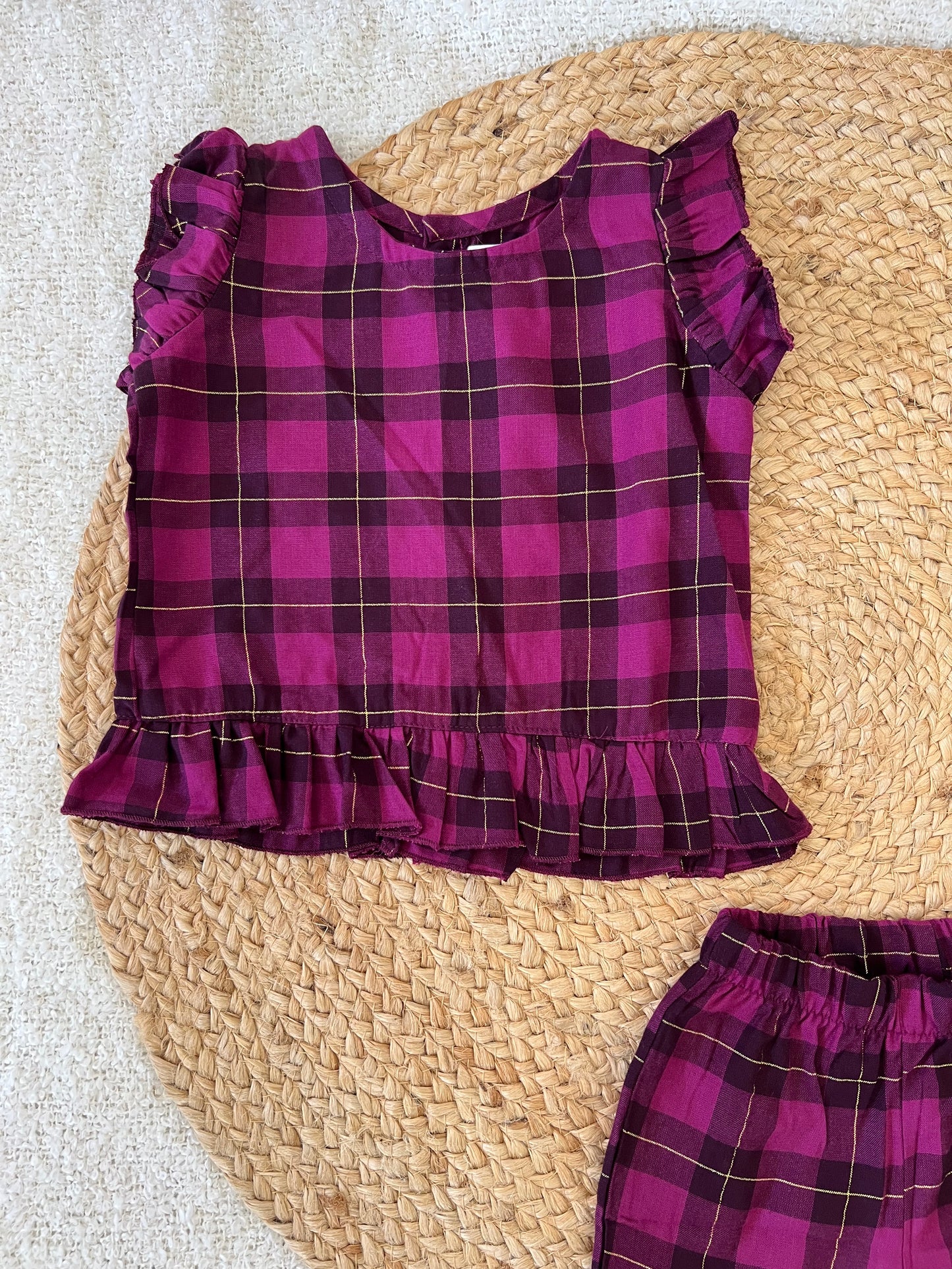 Purple golden co-ords