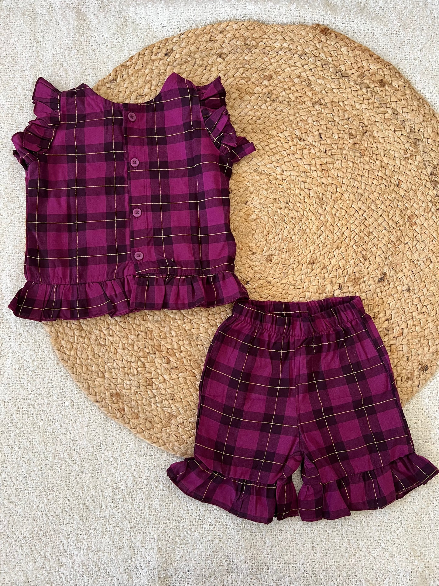 Purple golden co-ords